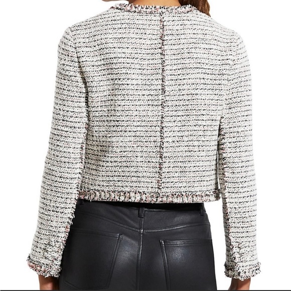 Theory NWT Tweed Cropped Jacket SZ12 - Picture 4 of 7